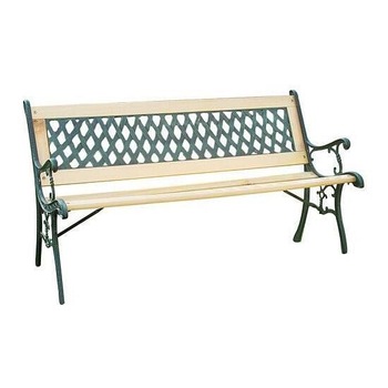 Banca de gradina, lemn, structura metal, 122x54x73 cm, Godiva Banca de gradina, lemn, structura metal, 122x54x73 cm, Godiva