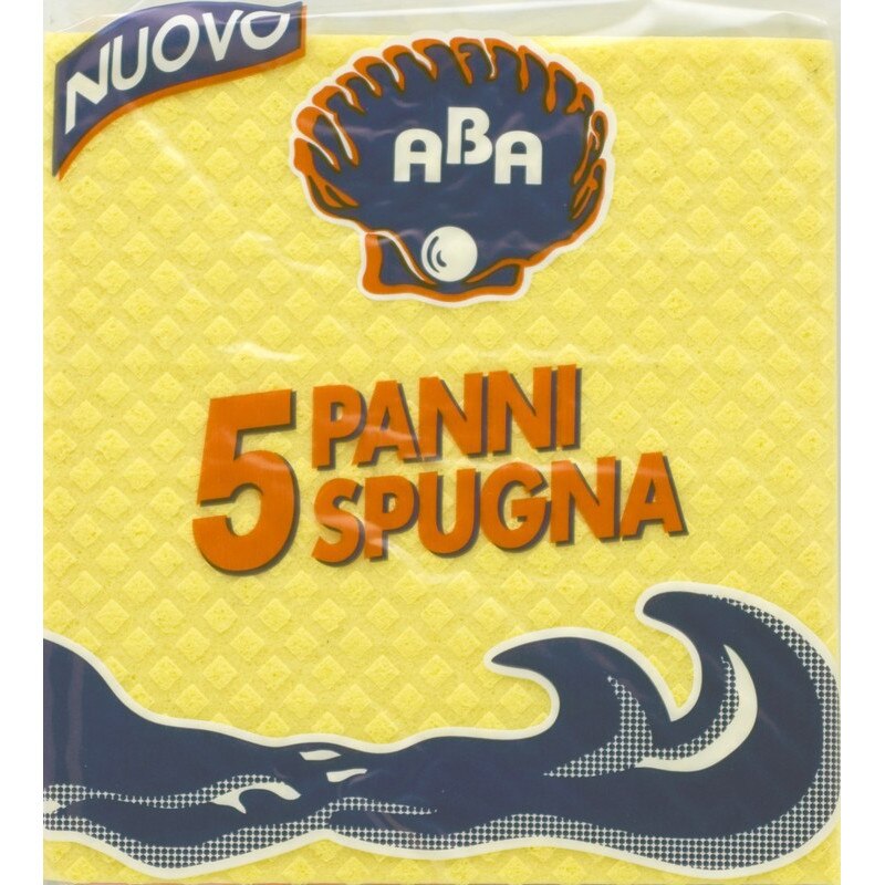 Laveta pentru bucatarie Aba, din celuloza impregnata, 5 buc / set, 17 x 18 cm, multicolor