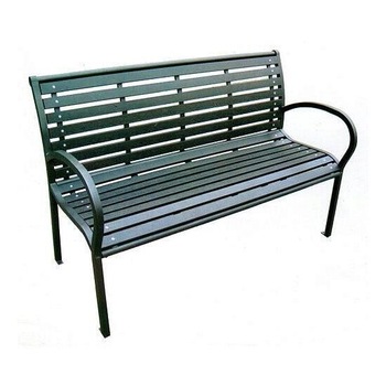 Banca de gradina, plastic, structura metal, 120x80x40 cm, Kimbra Banca de gradina, plastic, structura metal, 120x80x40 cm, Kimbra