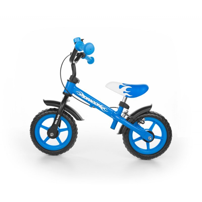Bicicleta fara pedale cu frana, Milly Mally, Dragon blue