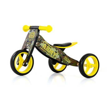 Bicicleta multifunctionala 2 in 1, Milly Mally, Jake, Army Bicicleta multifunctionala 2 in 1, Milly Mally, Jake, Army