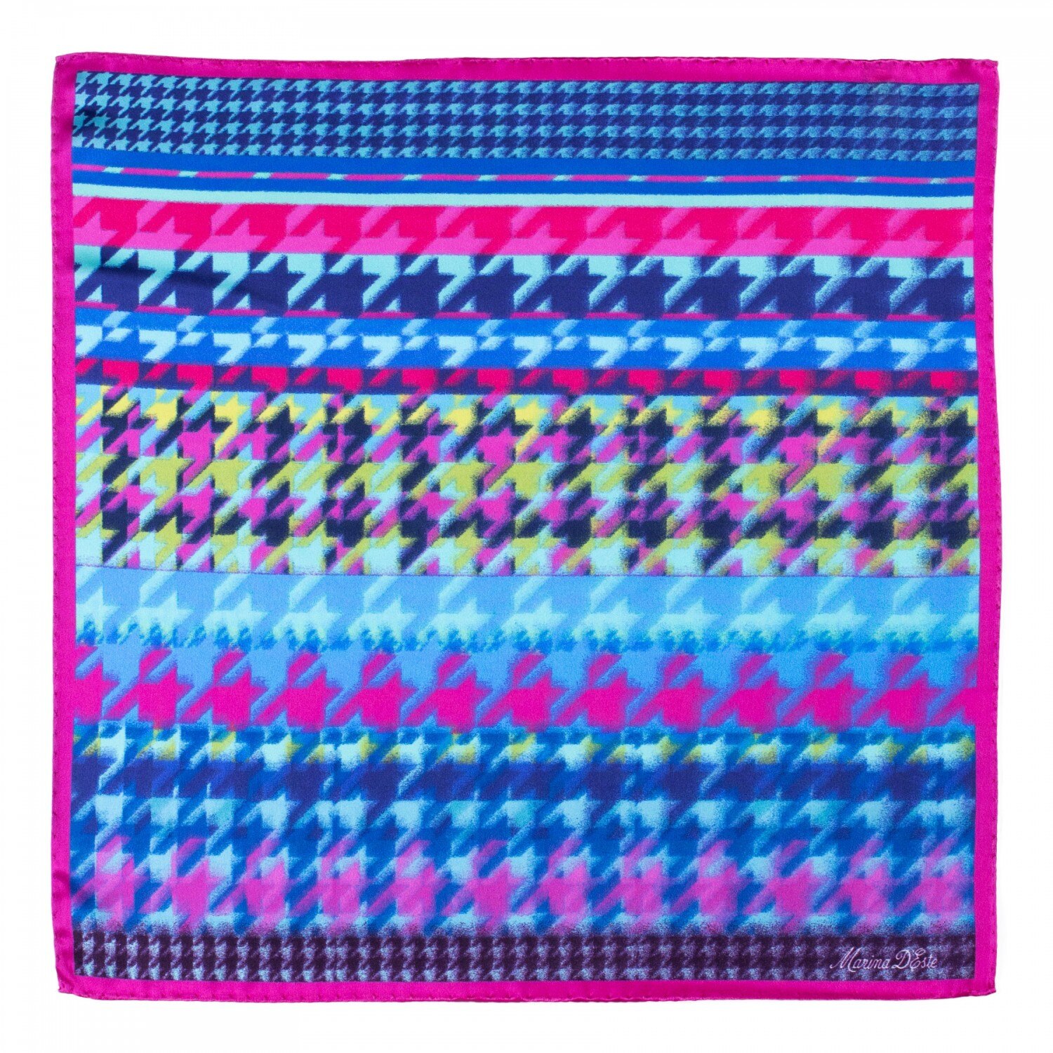 Esarfa matase Iconic Memory fucsia