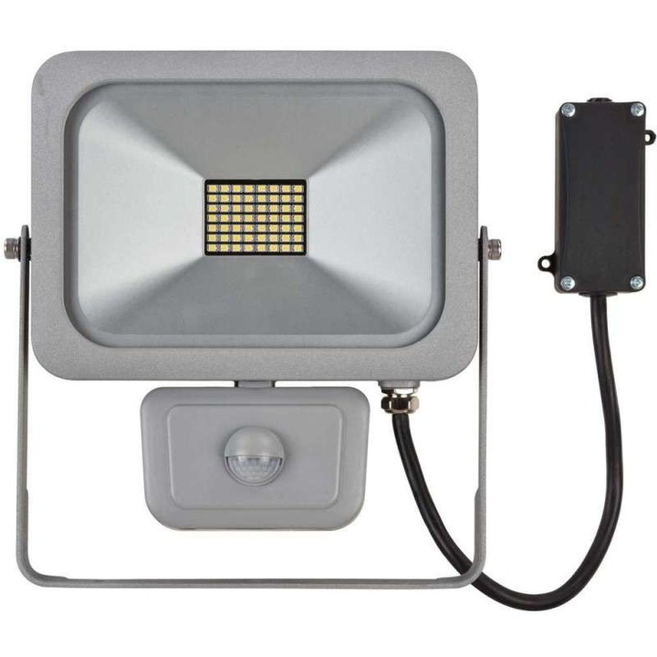 Proiector subtire cu LED, Brennenstuhl, L DN 5630 FL PIR IP54