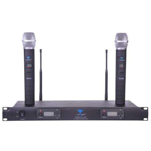 Statie doua microfoane wireless de mana UHF Azusa