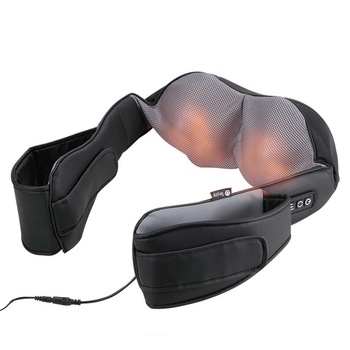 Dispozitiv Profesional De Masaj GAIA Premium Black Massager 2000 Cu Infrarosu Pentru Umeri,Gat,Cap,Spate,Picioare,Abdomen, Din Piele Eco Cu 4 Butoane Dispozitiv Profesional De Masaj GAIA Premium Black Massager 2000 Cu Infrarosu Pentru Umeri,Gat,Cap,Spate,Picioare,Abdomen, Din Piele Eco Cu 4 Butoane