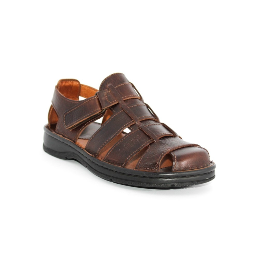Sandale barbati din piele naturala Comfort -5800 Maro 39 - eMAG.ro