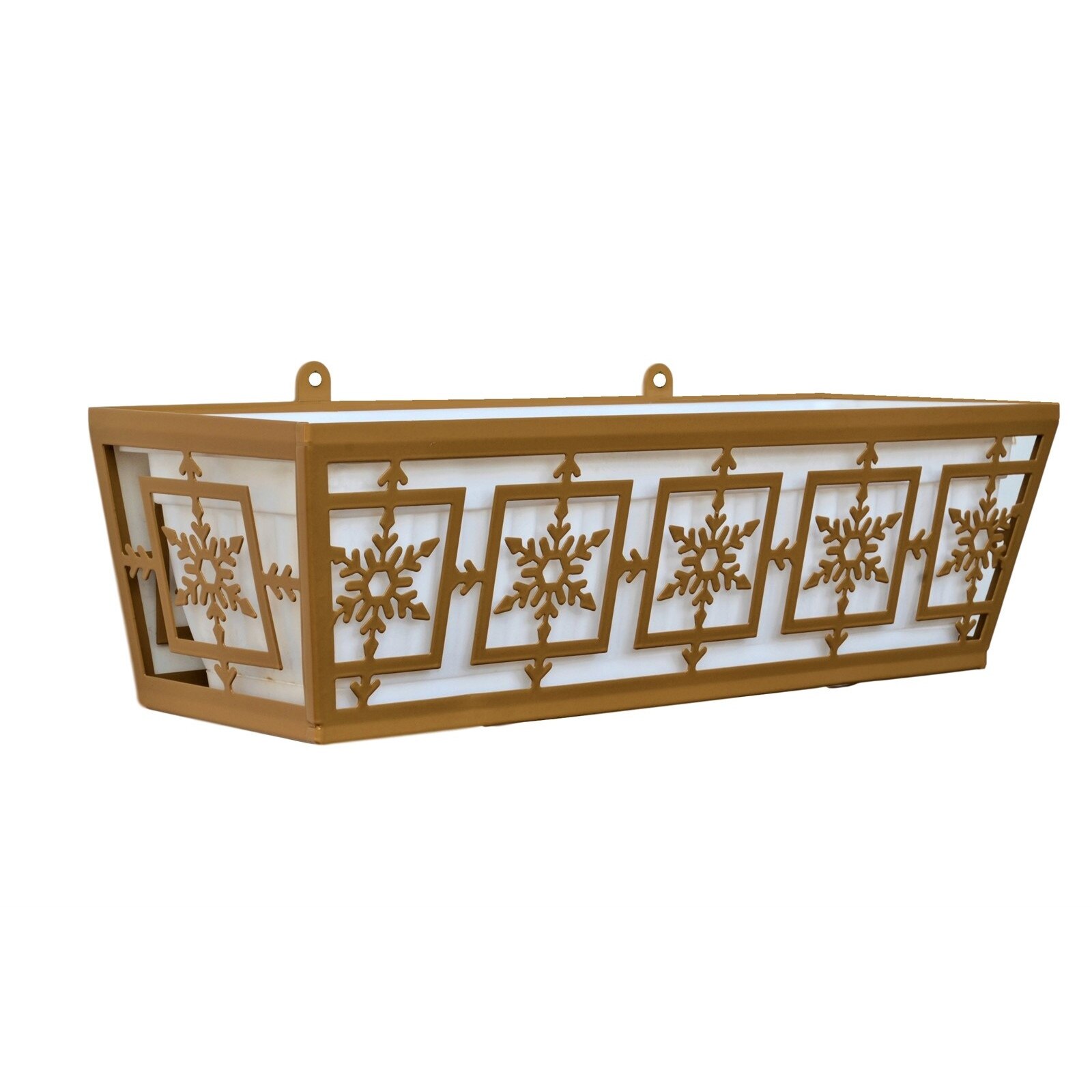 Suport metalic jardiniera Snowflake 620 mm aurie