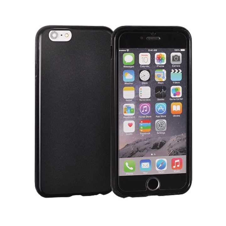 Husa din silicon mata pentru Motorola E5 neagra