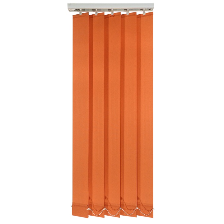 Jaluzele verticale 127mm, L80 x H130 cm, material Line 37, Caramiziu