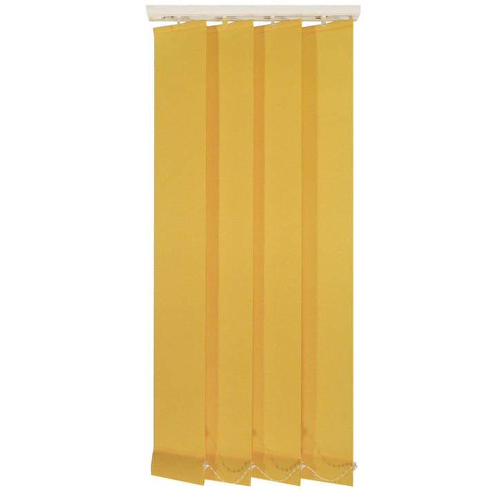 Jaluzele verticale 127mm, L180 x H170 cm, material Line 36, Mustar