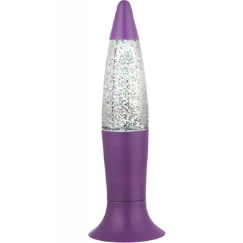 Mini veioza glitter, Globo Lighting, LED RGB 0.5W, lampa sclipici Ariane, portabila, mov, 18.5 cm Mini veioza glitter, Globo Lighting, LED RGB 0.5W, lampa sclipici Ariane, portabila, mov, 18.5 cm