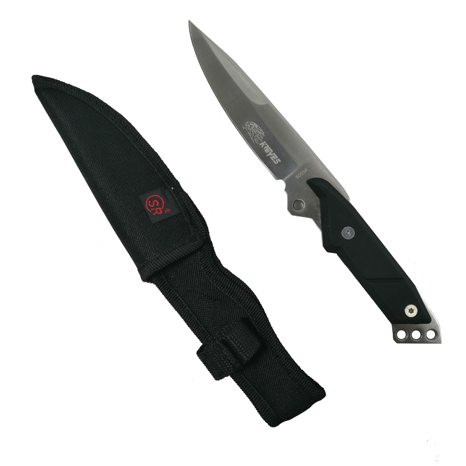 Cutit, otel inoxidabil, Chief Blade, 24 cm, negru, teaca inclusa