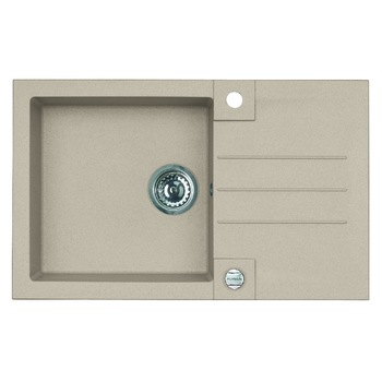 Chiuveta bucatarie compozit granit Alveus ROCK 130A55, 780 x 480 mm, Bej Chiuveta bucatarie compozit granit Alveus ROCK 130A55, 780 x 480 mm, Bej