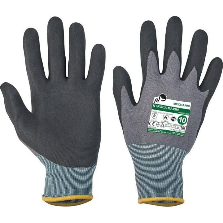 Manusi de protectie NYROCA MAXIM imersate 8 Gri