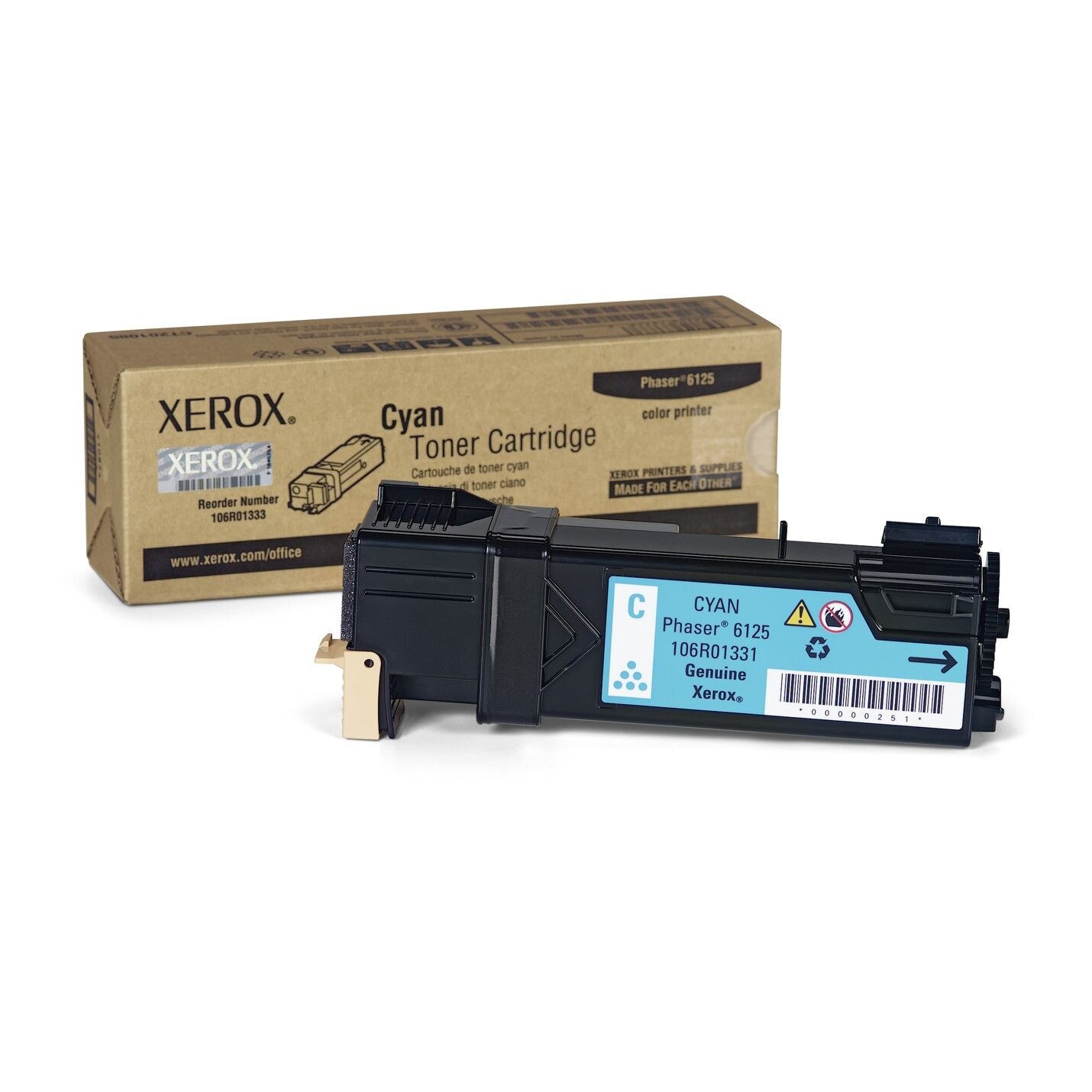 Cartus toner cyan Xerox 106R01335 1000 pagini