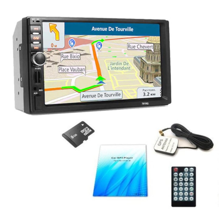 Мобилен Стерео MP5 Player 7 Инча , Touchscreen И Мултимедия За Кола с GPS навигация - 7010B