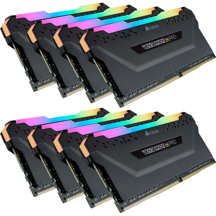 Memorie Corsair VENGEANCE® RGB PRO, 128GB (8 x 16GB) DDR4, 3200MHz