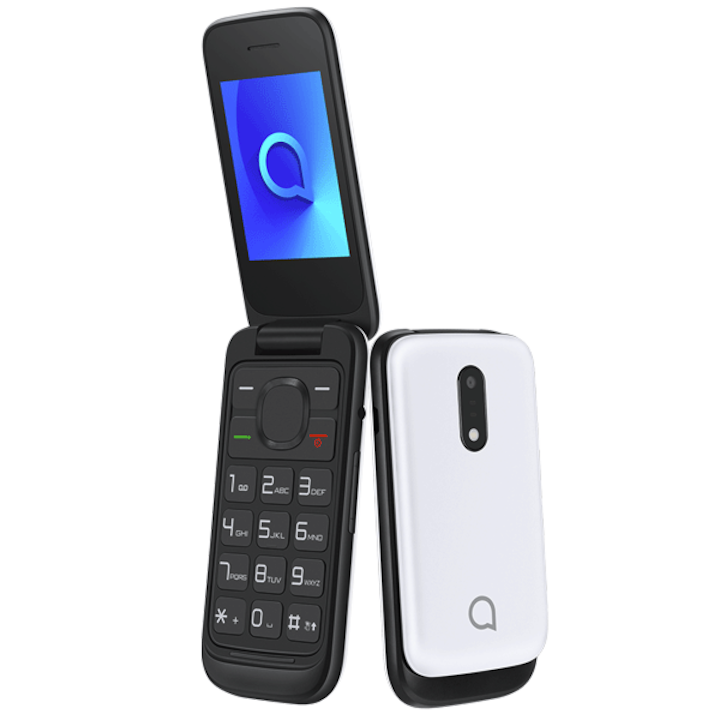 Alcatel 2053D Mobiltelefon, Kártyafüggetlen, Dual SIM, Fehér
