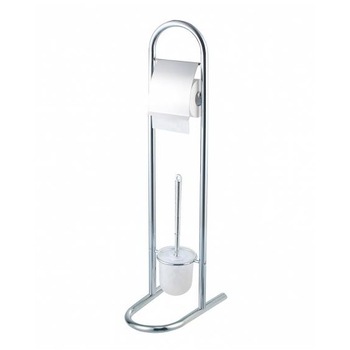 Perie wc,Frandis, Suport pentru hartie igienica, Metal,Crom, 16 x 29 x 79 cm, Perie wc,Frandis, Suport pentru hartie igienica, Metal,Crom, 16 x 29 x 79 cm,