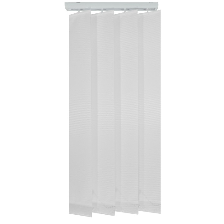 Jaluzele verticale 127mm, L200 x H180 cm, material Made 01, Alb