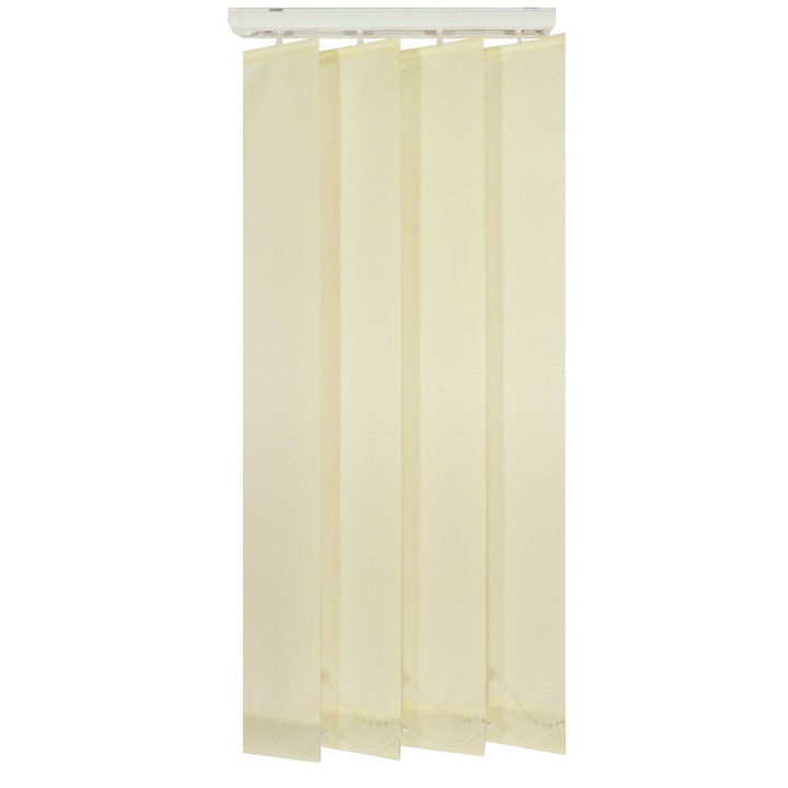 Jaluzele verticale 127mm, L80 x H140 cm, material Made 0, Galben