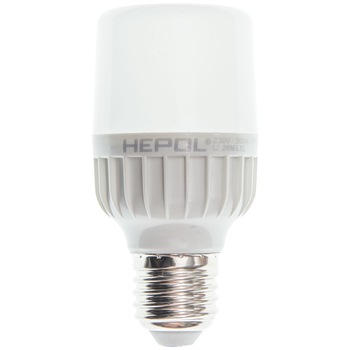 Bec LED T50 HEPOL, forma tubulara, E27, 6W, 25000 ore, lumina calda Bec LED T50 HEPOL, forma tubulara, E27, 6W, 25000 ore, lumina calda