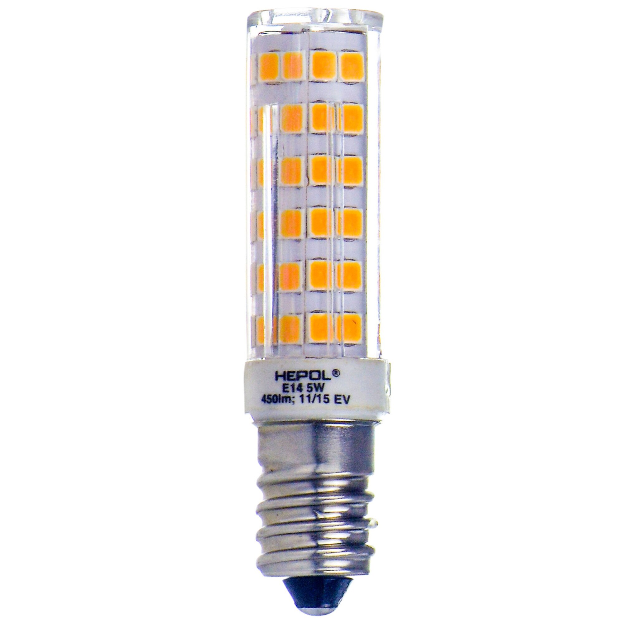 Bec LED HEPOL CORN MINI, E14, 5W, 25000 ore, lumina calda