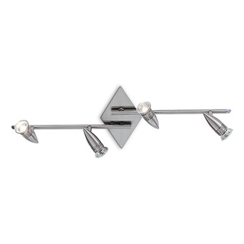 Plafoniera ALFA 006321, Ideal Lux, nichelat, 4 x 50W GU10 Plafoniera ALFA 006321, Ideal Lux, nichelat, 4 x 50W GU10
