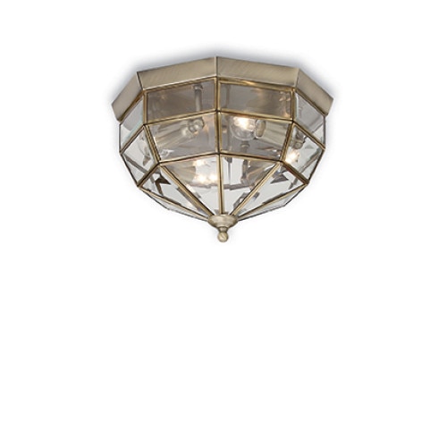 Plafoniera NORMA 004426, Ideal Lux, brun, 3 x 40W E14