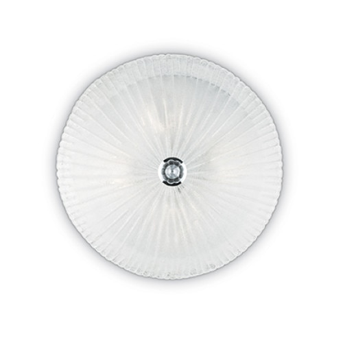 Plafoniera SHELL 008622, Ideal Lux, trasparent, 6 x 60W E27