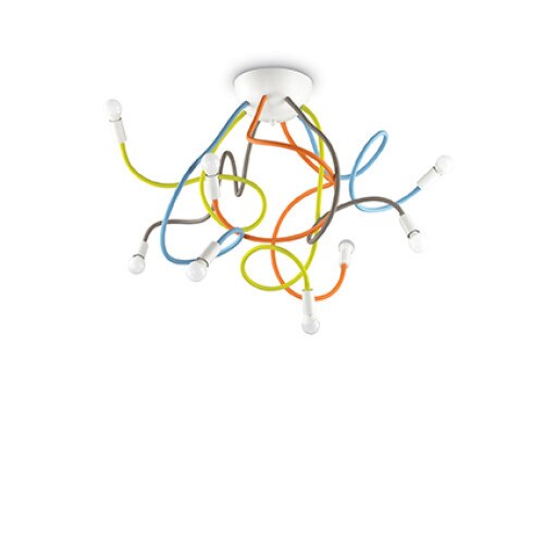 Plafoniera MULTIFLEX 159010, Ideal Lux, multicolor, 8 x 40W E14