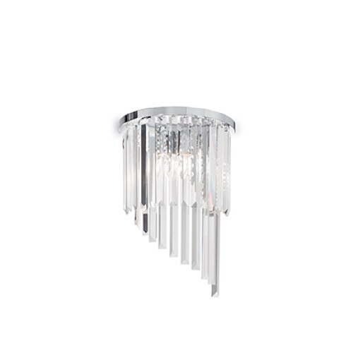 Aplica CARLTON 168913, Ideal Lux, trasparent, 3 x 40W E14