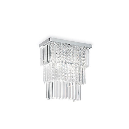 Aplica MARTINEZ 166254, Ideal Lux, trasparent, 3 x 40W E14