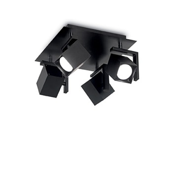 Plafoniera MOUSE 156712, Ideal Lux, negru, 4 x 50W GU10 Plafoniera MOUSE 156712, Ideal Lux, negru, 4 x 50W GU10