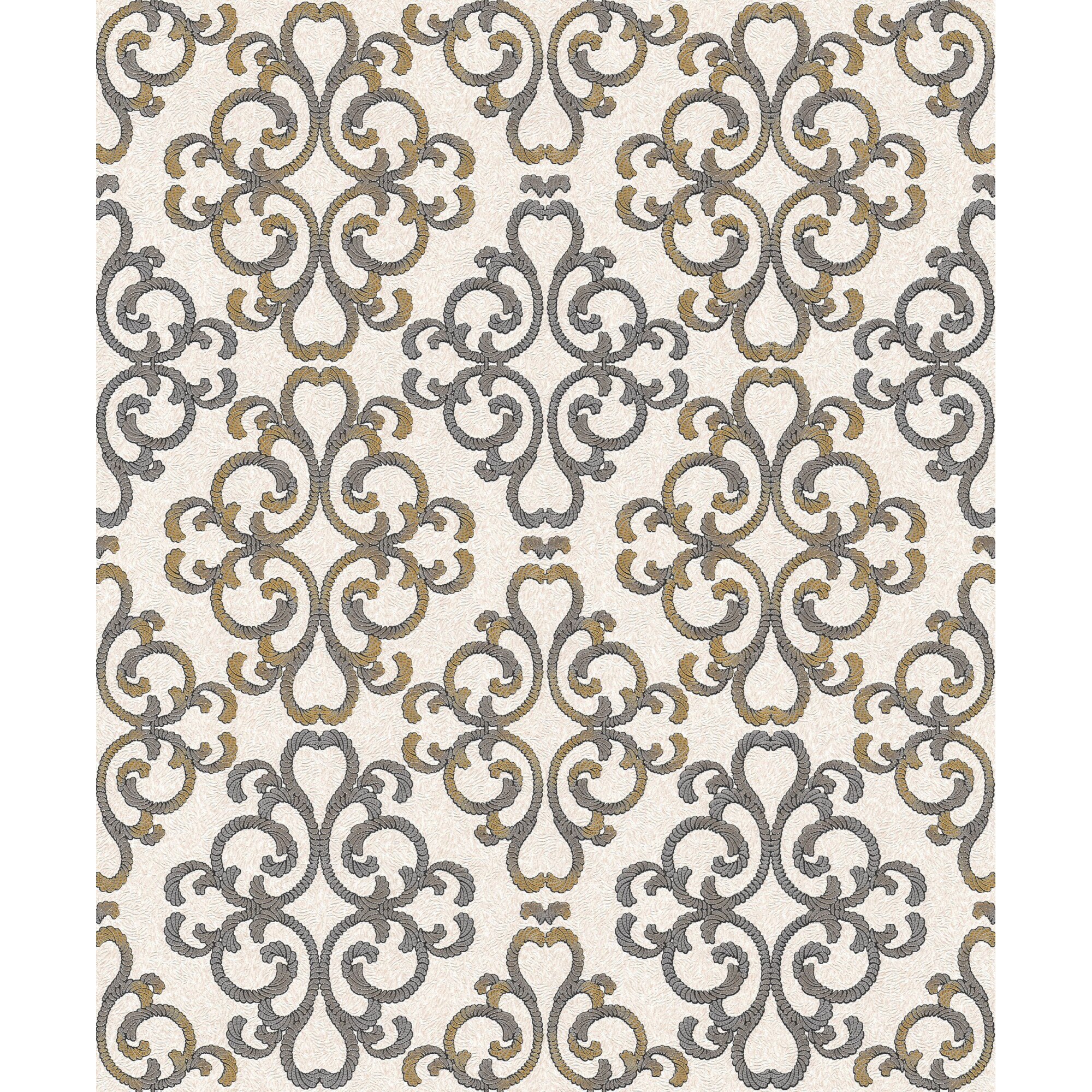 Tapet DEGRETS 85037-33 vinil Carmen fundal bej sizes 0.53m x 10.05m = 5.3 mp