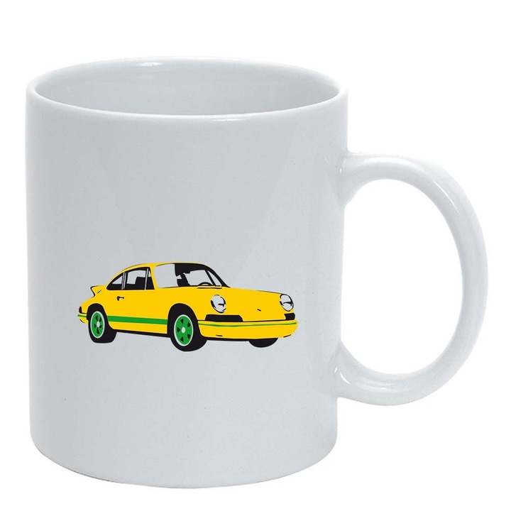 Cana "Car", alb, 330ml, D951