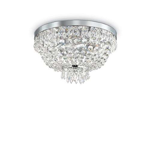 Plafoniera CAESAR 103792, Ideal Lux, cromat, 5 x 40W G9