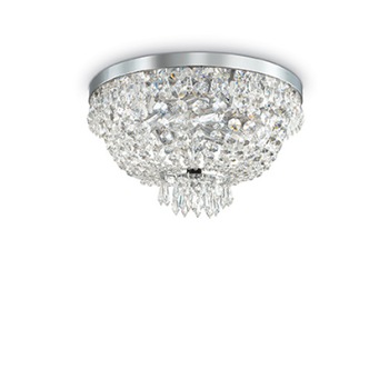 Plafoniera CAESAR 103792, Ideal Lux, cromat, 5 x 40W G9 Plafoniera CAESAR 103792, Ideal Lux, cromat, 5 x 40W G9