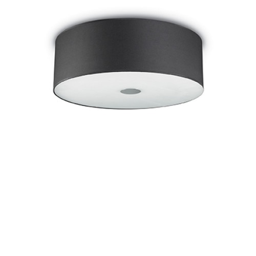 Plafoniera WOODY 122212, Ideal Lux, negru, 5 x 60W E27