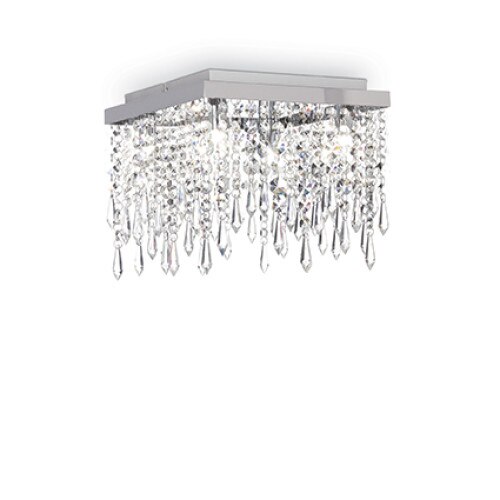 Plafoniera GIADA CLEAR 098777, Ideal Lux, trasparent, 4 x 40W G9