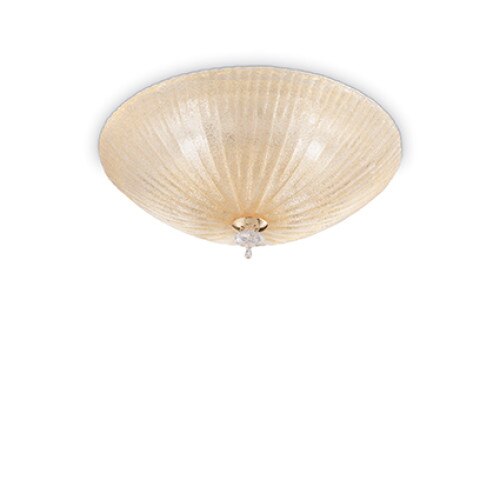 Plafoniera SHELL 140186, Ideal Lux, chihlimbar, 4 x 60W E27