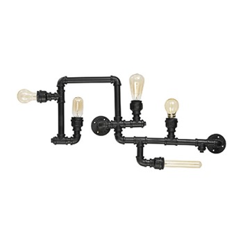 Plafoniera PLUMBER 136707, Ideal Lux, negru, 5 x 42W E27 Plafoniera PLUMBER 136707, Ideal Lux, negru, 5 x 42W E27