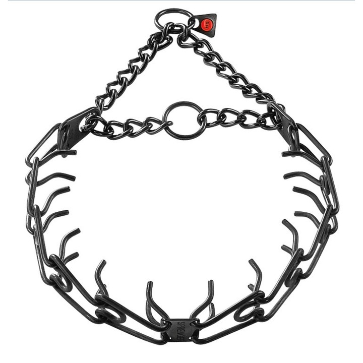 Kiképző nyakörv kutyáknak, Sprenger, Fekete inox, 3,2 mm/58 cm