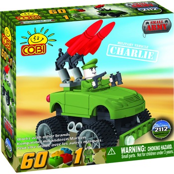 Jucarie de construit Masina militara Charlie, 60 piese - Cobi Jucarie de construit Masina militara Charlie, 60 piese - Cobi