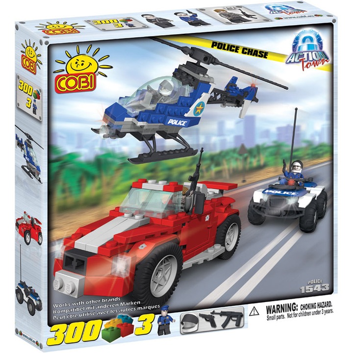 Set de construit Brigada de politie - Cobi