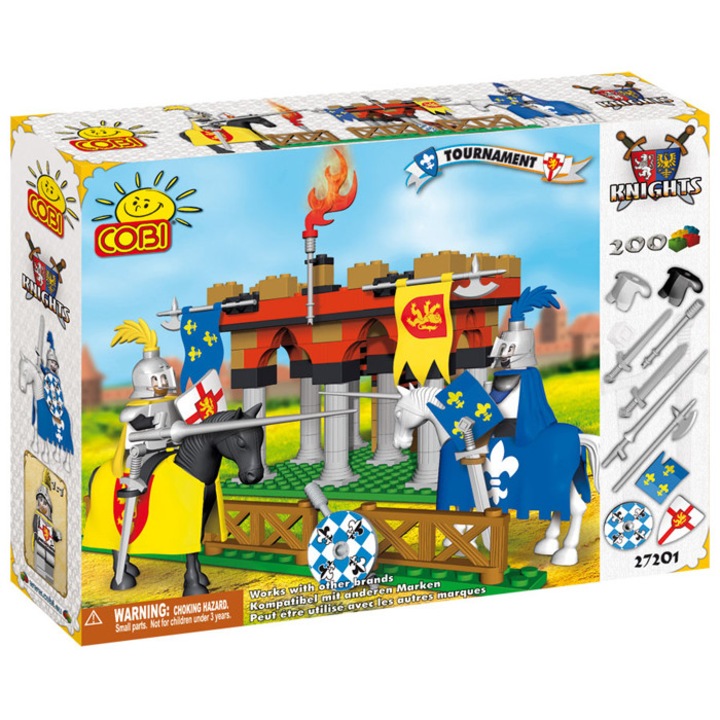 Jucarie de construit Turnir, 200 piese - Cobi