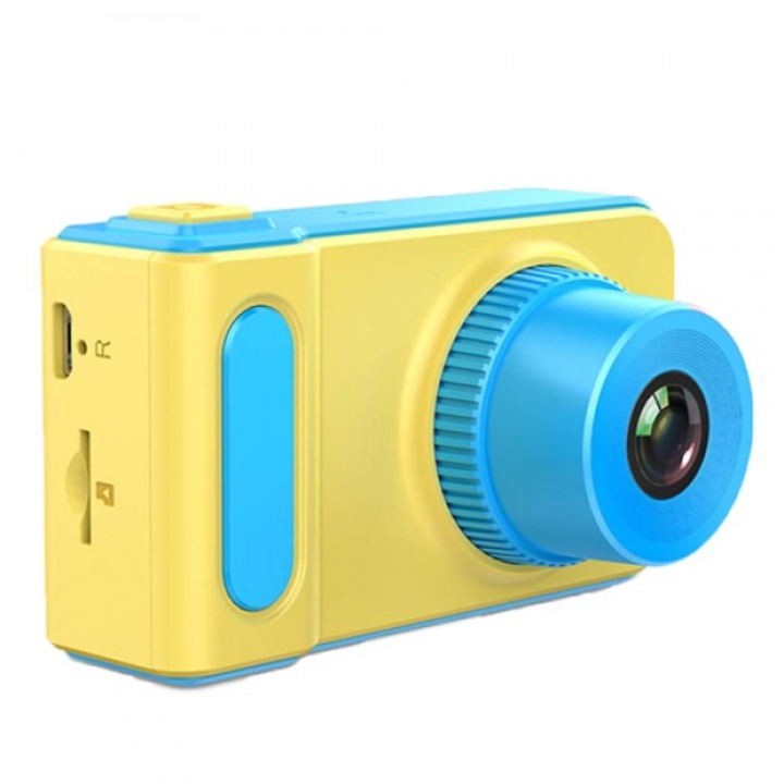 Спортна Камера за деца, За снимки или видео, 720x320, Вграден микрофон, SD карта, 32GB, Kingston, Синьо/Зелен