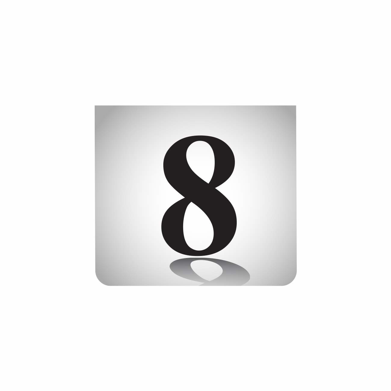 Indicator de masa tip A, nr. 8, 6x6cm x 2 fete