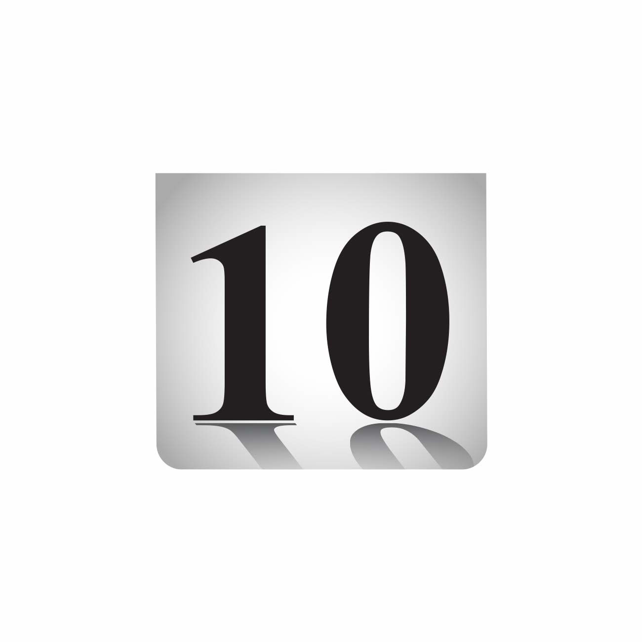 Indicator de masa tip A, nr. 10, 6x6cm x 2 fete