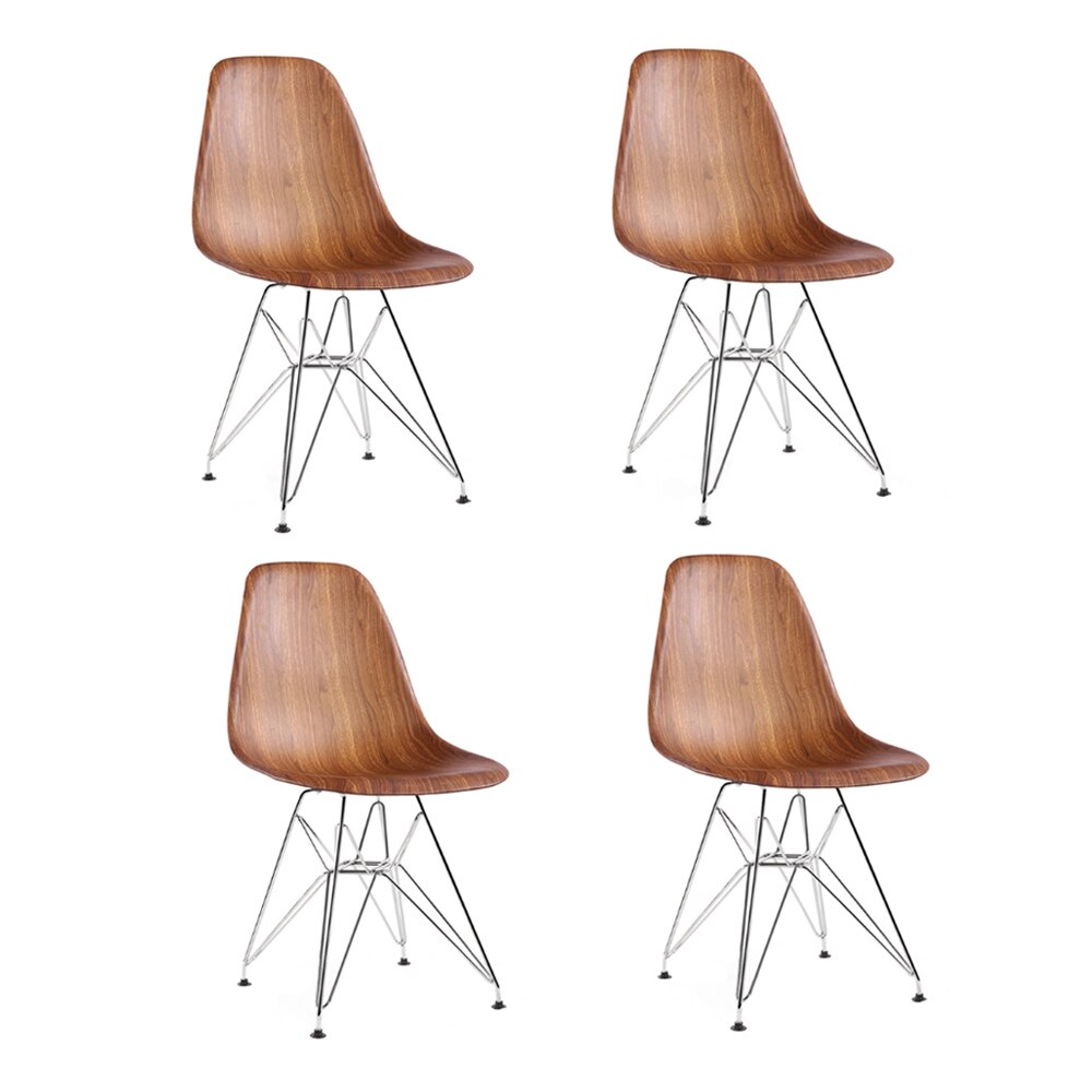 Set 4 scaune Wood Heinner Home, plastic